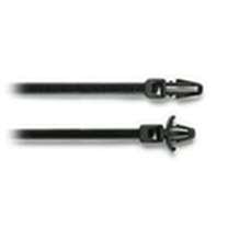 100 UV Nylon Cable Wire Zip Ties Arrow Head Push Mount  50 LBS 7.2" Inch Black 