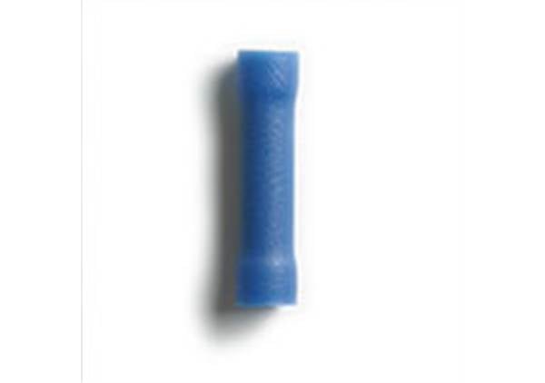 CONBCB Crimp Butt Connectors Nylon Insulated Blue Transparent 16/14 Ga 100-Pcs 