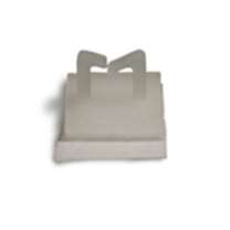 Top Funnel Cable Clip, Low Profile, Natural Nylon, Adhesive Back (500/Bag)