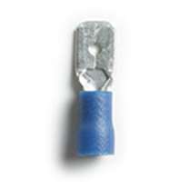 Blue Nylon Male Disconnect, Insulated AWG 16-14 (100/bag)