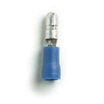 Snap Plugs Male Nylon Insulated Blue 16-14 AWG .156 Tab (100/Bag)