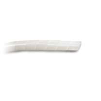 White Spiral Wrap, Natural Nylon, .625 in. outside diameter (12.7 mm) 100/ft. roll