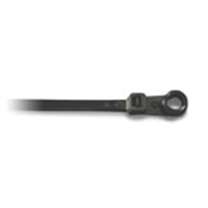 16 inch Mounting Head Cable Ties - UVB Black, Nylon (100/Bag)