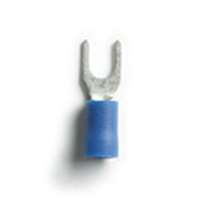 Spade Terminals Vinyl Insulated-Butted Seam Blue 16-14 AWG, #8-10 Stud (100/bag)