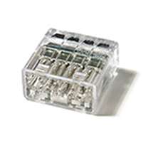 Push-In Wire Connectors 4 port - Silver (400/Bag)