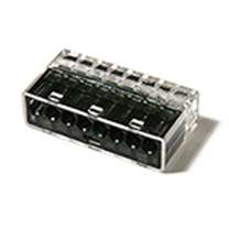 Push-In Wire Connectors 8 ports - Black (200/Bag)