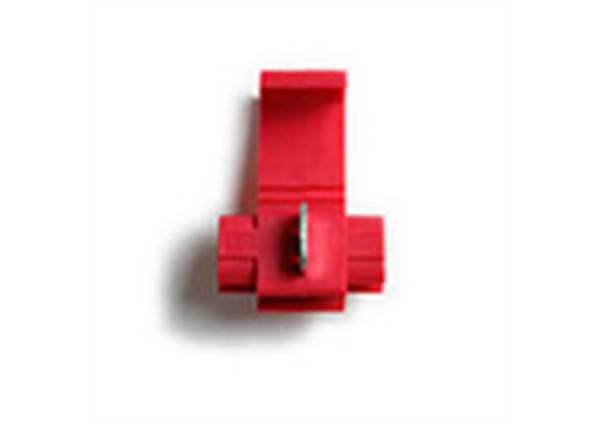 25 Red Scotch Lock Wire Taps - 22-18 AWG Gauge For 12V Automotive Wiring