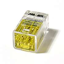 Push-In Wire Connectors  2 port - Yellow (500/Bag)