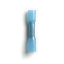 Blue Heat Shrink Butt Splice Connector - Insulated, 16-14 AWG, Bulk Bag 100 pcs.